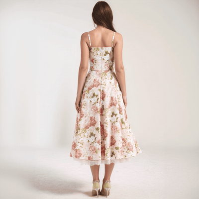 Florine – Robe Midi Fleurie