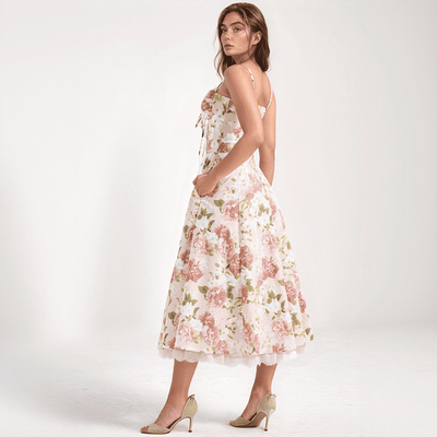 Florine – Robe Midi Fleurie