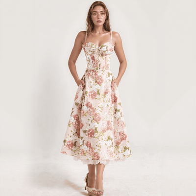 Florine – Robe Midi Fleurie