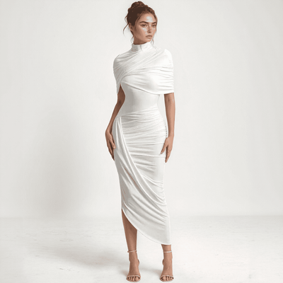 Isolde – Robe Midi Drapée